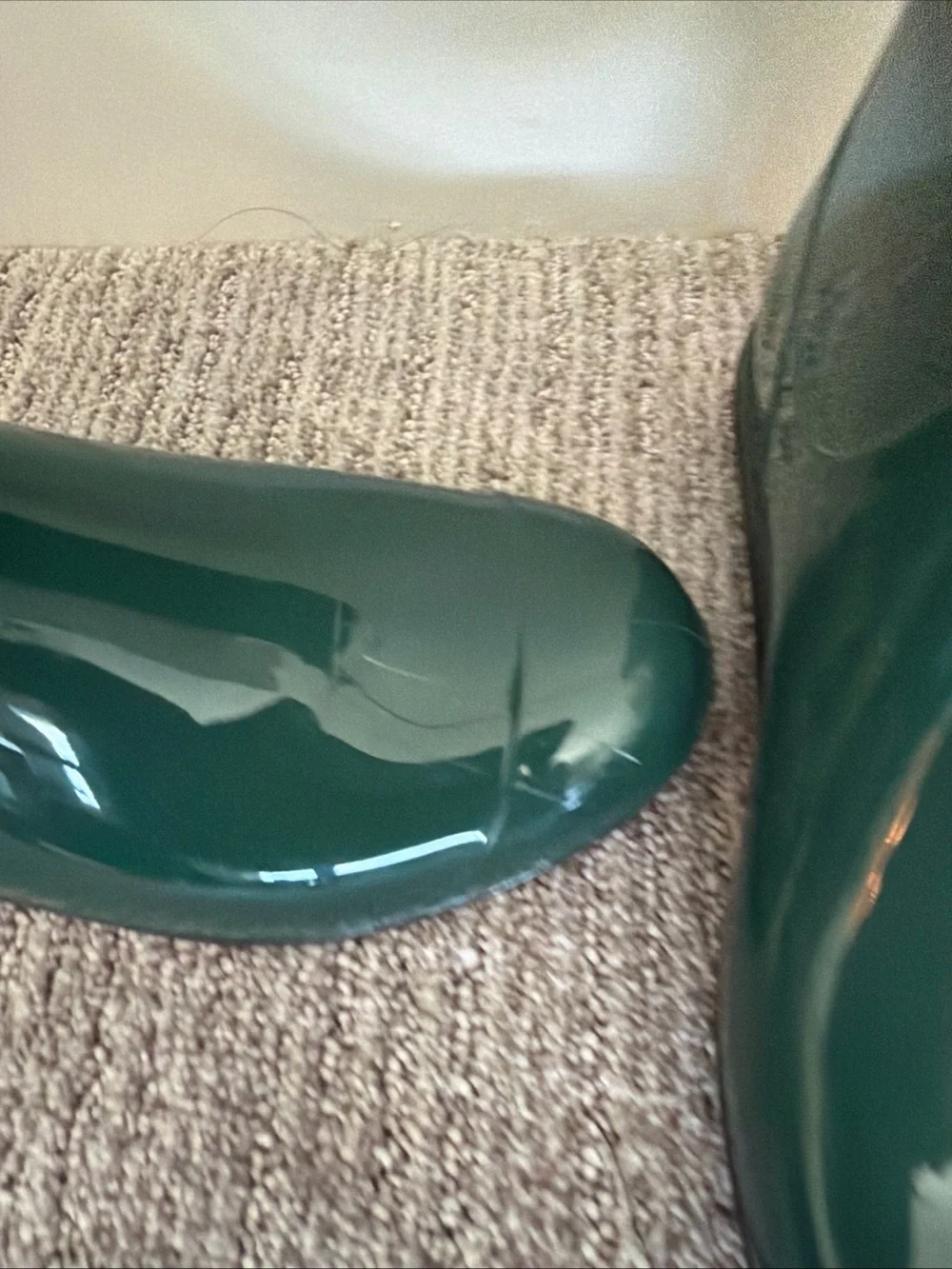 UGG Sienna -Glossy Pine Green waterproof Rain Boots -size 7